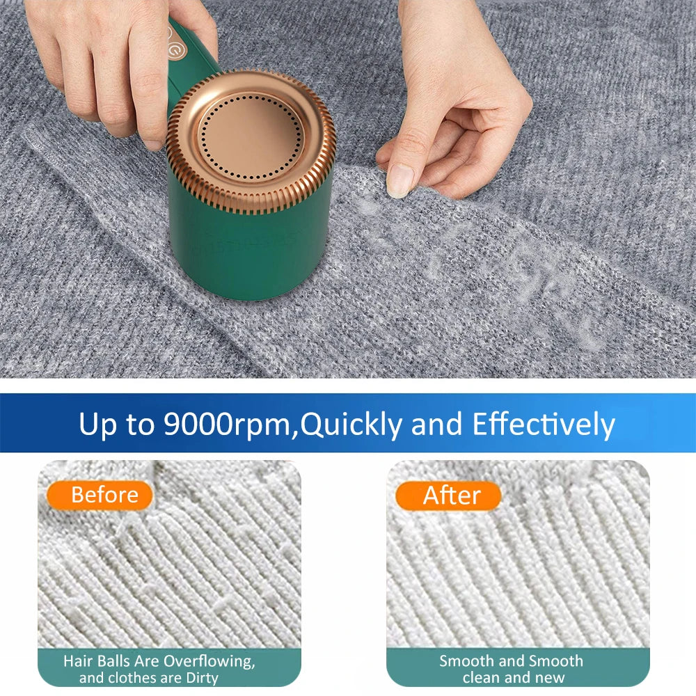 Removedor de pelusa para ropa recargable, eliminador de pelusas eléctrico portátil para ropa, afeitadora de tela, recortador de pelusa