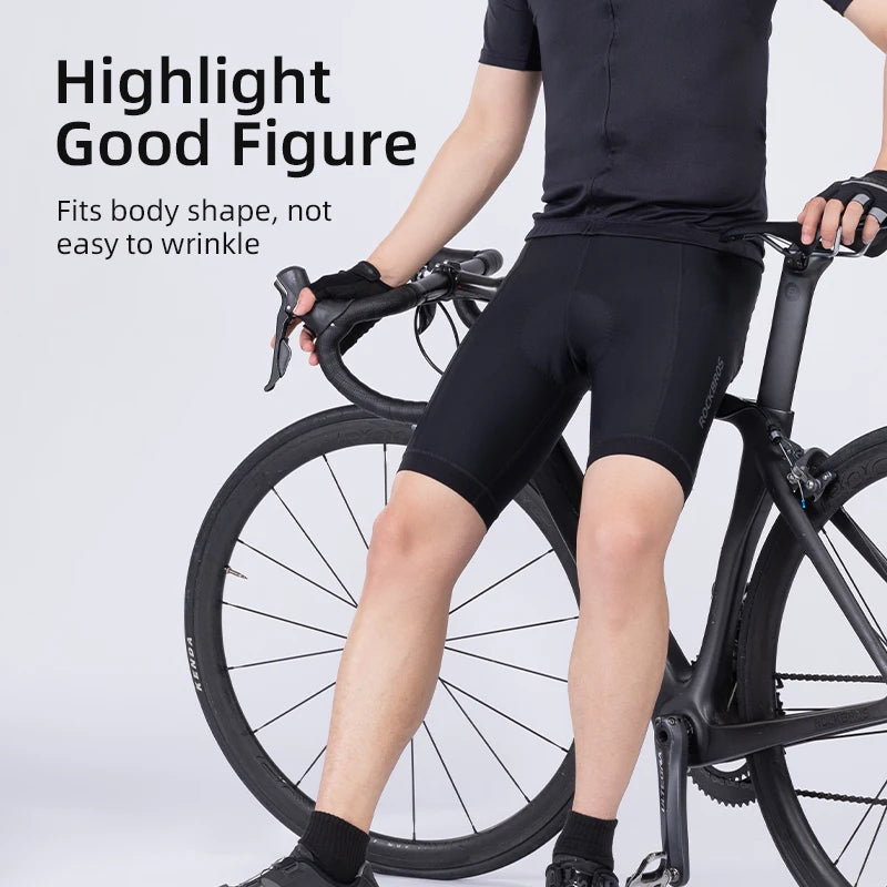 ROCKBROS pantalones cortos de ciclismo de verano, pantalones cortos de bicicleta con almohadilla de esponja a prueba de golpes, pantalones cortos transpirables para bicicleta, mallas, pantalones deportivos para bicicleta de m
