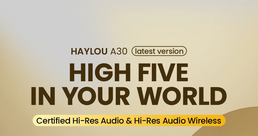 HAYLOU S30 Auriculares Inalámbricos Bluetooth 5.4 43dB Auriculares Adaptativos con Cancelación de Ruido 40mm Driver 80H Playtime