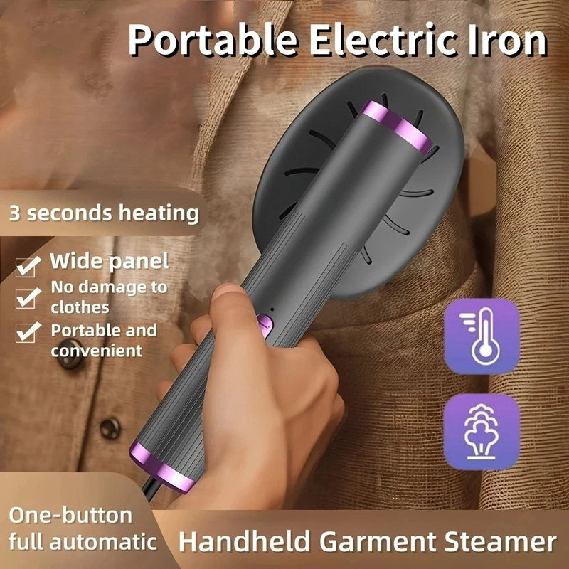 Plancha de vapor portátil USB mini para ropa, calentamiento rápido, máquina de prensado de prendas de viaje con asa, uso doméstico 2026