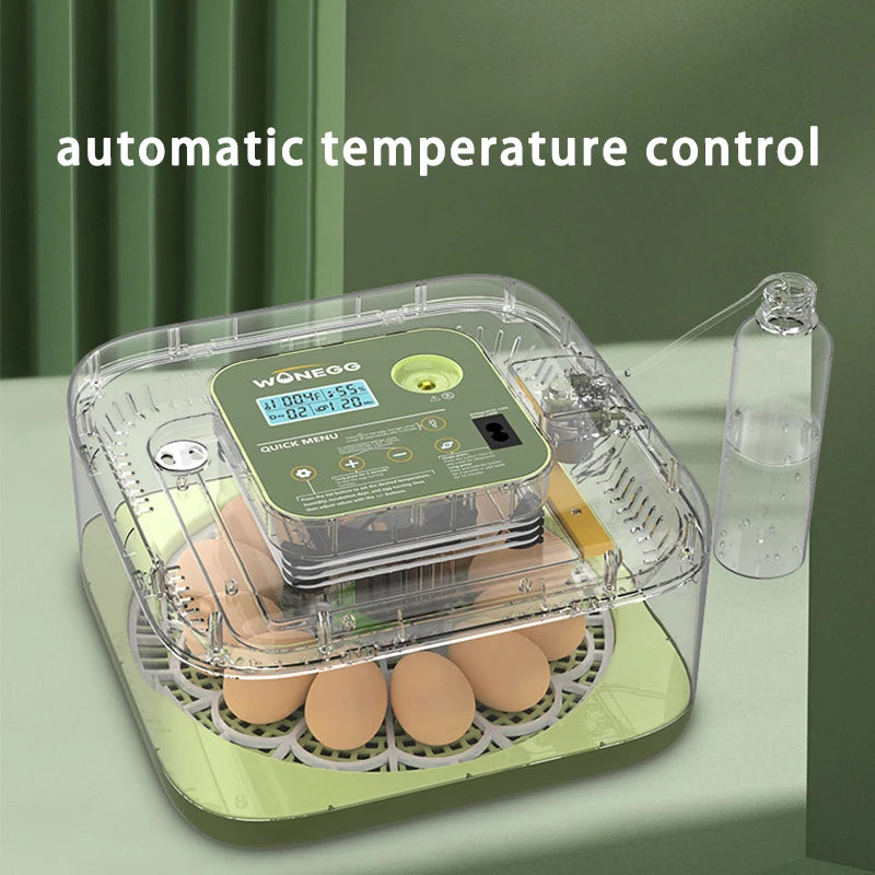 Nueva máquina incubadora de huevos de 12 polluelos, incubadora de huevos para huevos de codorniz, pollo de ganso, incubadora totalmente automática