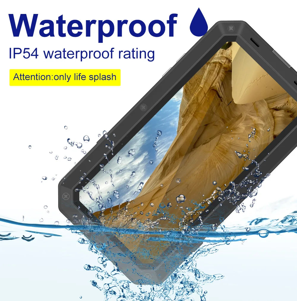 Funda protectora Armor resistente para iPhone 16 7 8 Plus XR Xs 11 12 13 15 16 Pro Max 14 Plus SE 360 cubierta de tanque de Metal a prueba de golpes