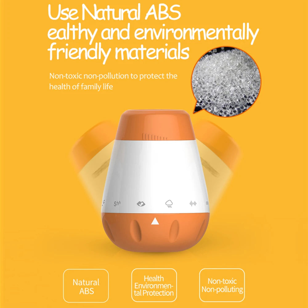 Máquina de Ruido Blanco para Bebés, Sensor de Voz Inteligente, Ayuda para Dormir, Terapia de Sonido, Monitor y Generador de Sonido para Bebés y Adultos