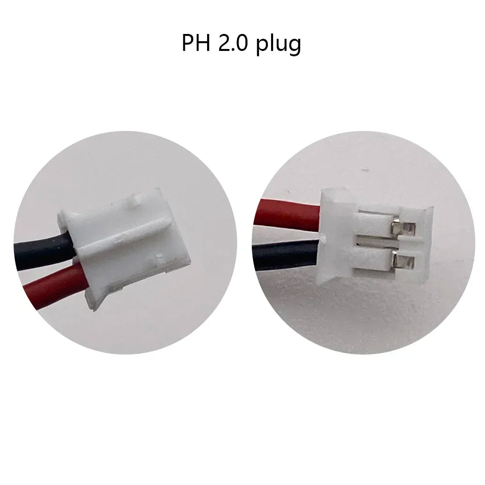 Batería Recargable de Litio Polímero de 1000 mAh y 3.7 V, Batería de Iones de Litio 523450/503450, PH2.0 de 2 Pines para GPS, Teléfono Inteligente, DVD, MP5