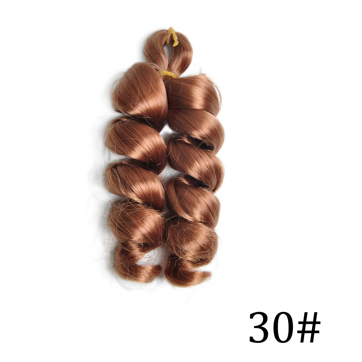 Extensiones de cabello trenzado rizado en espiral de pelo sintético de 12 pulgadas, pelo rizado rosa ombré, rizos franceses, pelo de ganchillo trenzado para mujer