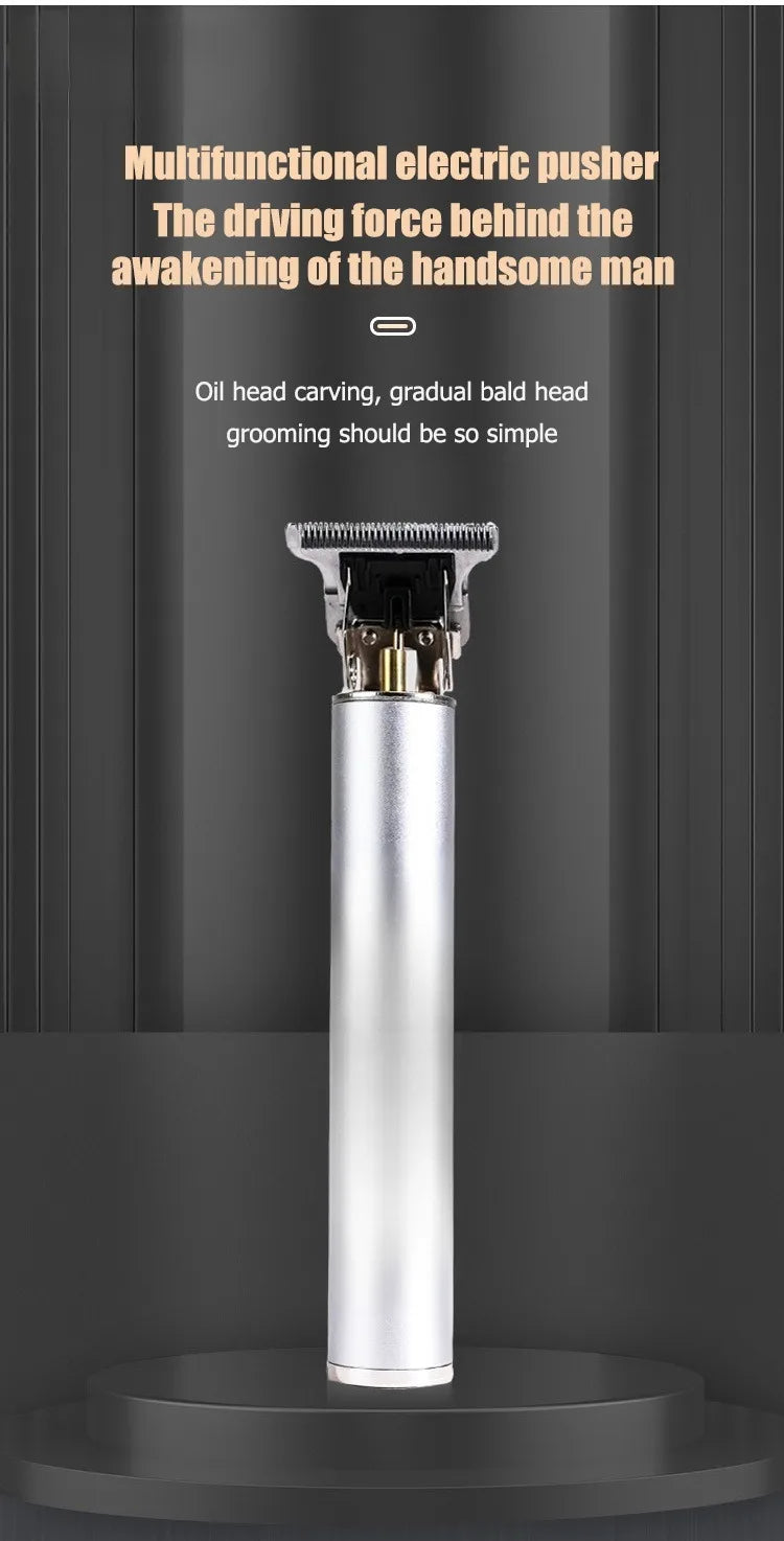 Cortadora de pelo profesional para hombres, Máquina para cortar cabello, peluquero, recargable, cortadora de pelo de Metal