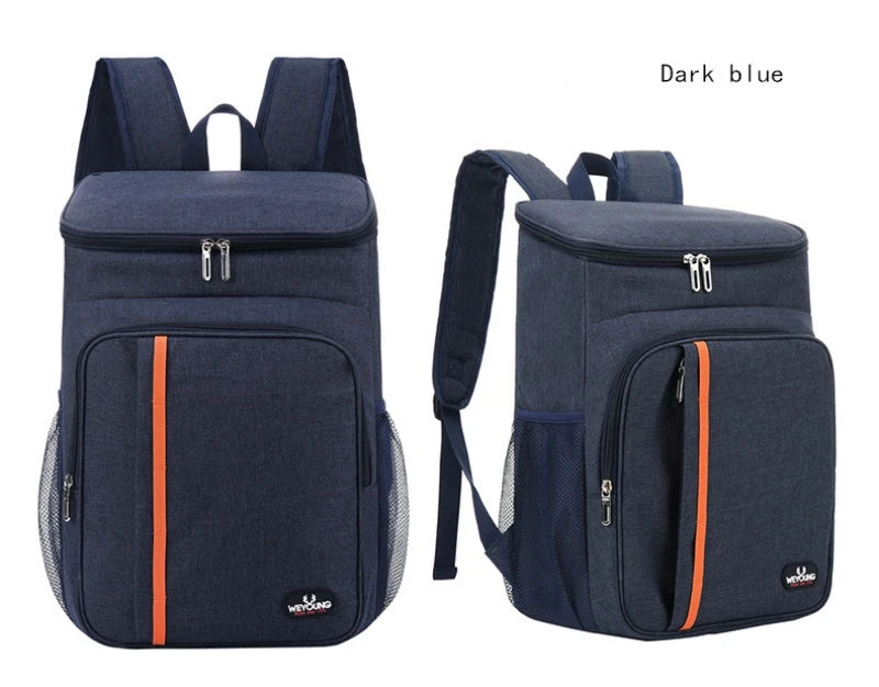 Bolsa de almuerzo térmica portátil de 18L, caja de comida duradera, resistente al agua, funda con aislamiento de hielo, mochilas para cena Oxford para acampar, Icebox