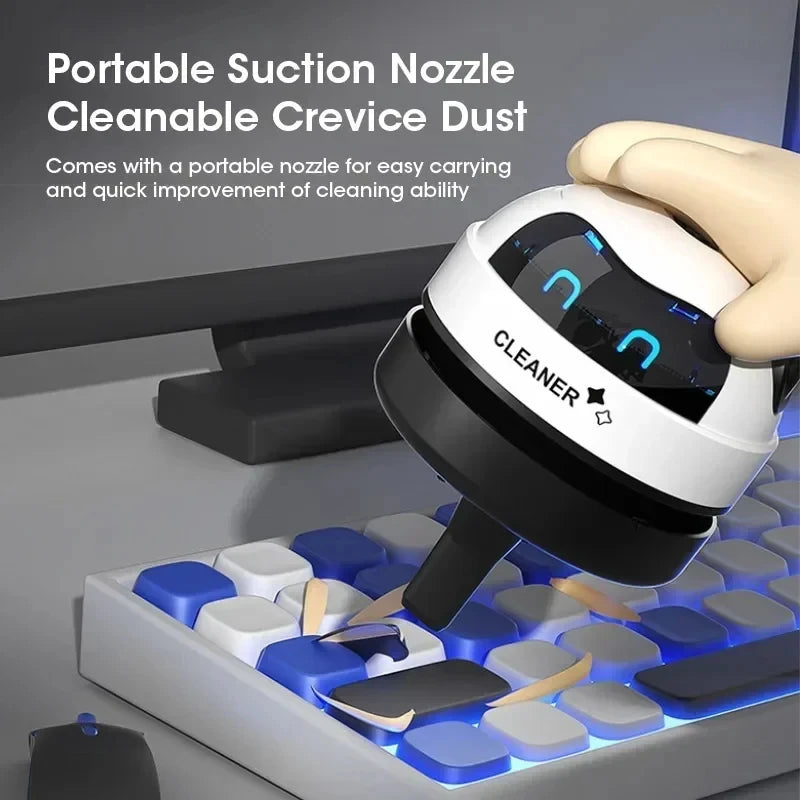 Aspiradora de Mano para Polvo de Escritorio, Mini Aspiradora USB, Limpiador de Escritorio para el Hogar y la Oficina, Limpiador de Migas de Lápiz