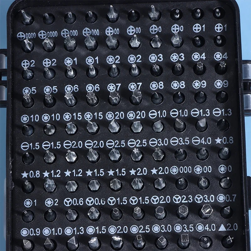 Juego de Herramientas de Desmontaje y Reparación de Relojes, Computadoras y Teléfonos Móviles 115 en 1, Juego de Destornilladores, Kit de Herramientas