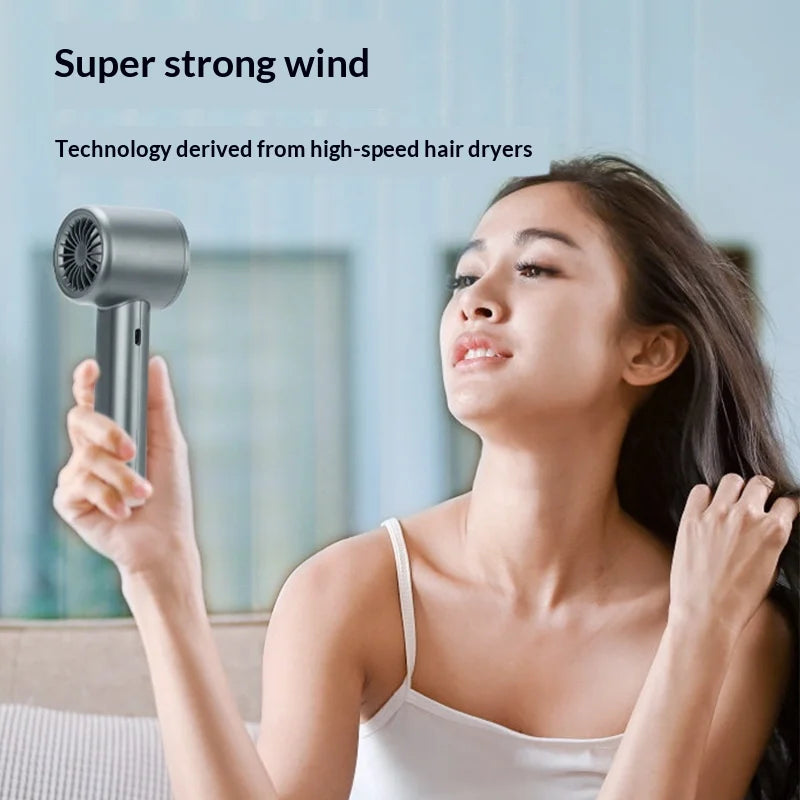 Ventilador de Mano Portátil HOMEFISH, Recargable por USB, sin Aspas, de Alta Velocidad, para Uso Personal