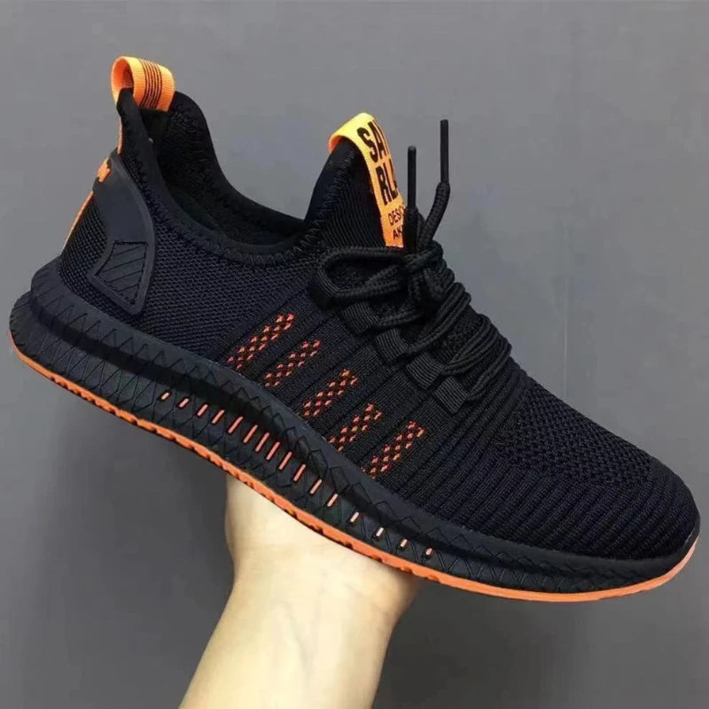 2024 otoño nueva moda zapatos de hombre de malla casual zapatillas antideslizantes moda transpirable calzado masculino al aire libre cómodo zapato ligero