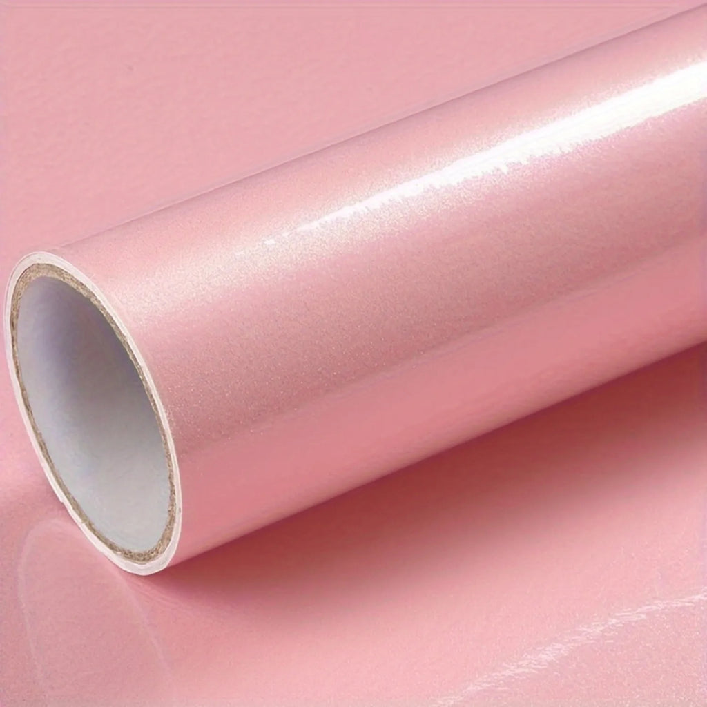 Pegatinas de Pared Lisas de Alto Brillo para Muebles, Película de PVC Perlada, Papel Tapiz Impermeable, Decoración DIY para Habitaciones, Armarios y Cocinas