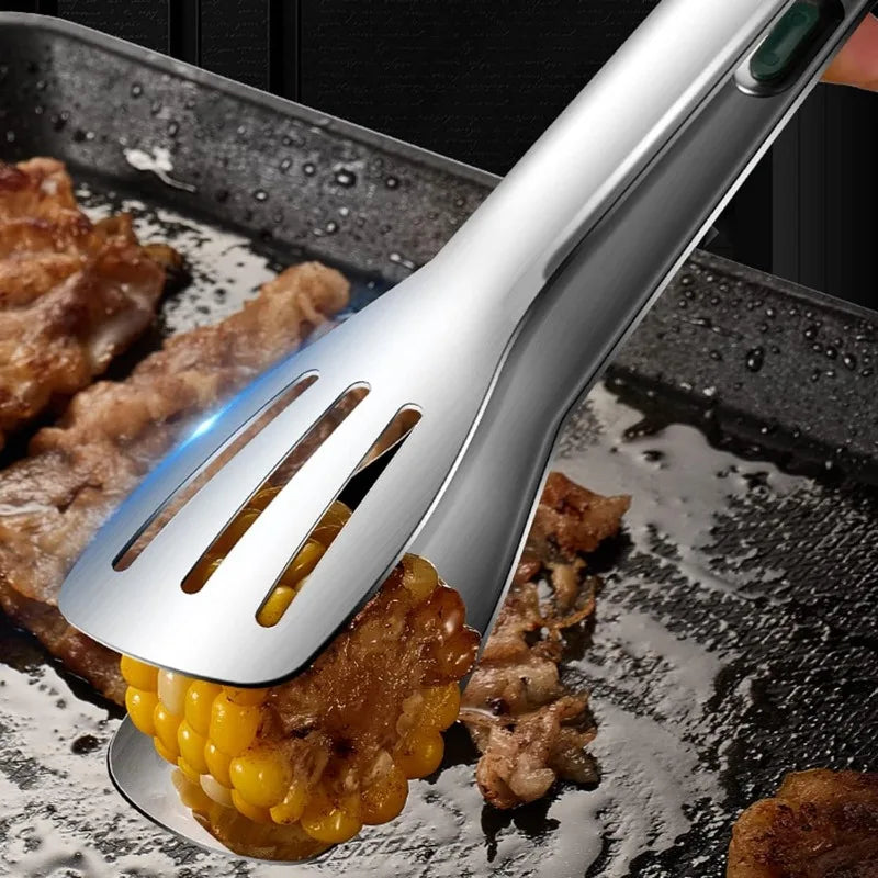 Nuevas Pinzas de Acero Inoxidable para Alimentos, Pinzas para Carne, Ensaladas, Pan, Pinzas para Barbacoa, Pinzas Antideslizantes para Buffet, Utensilios de Cocina, Accesorios de Cocina