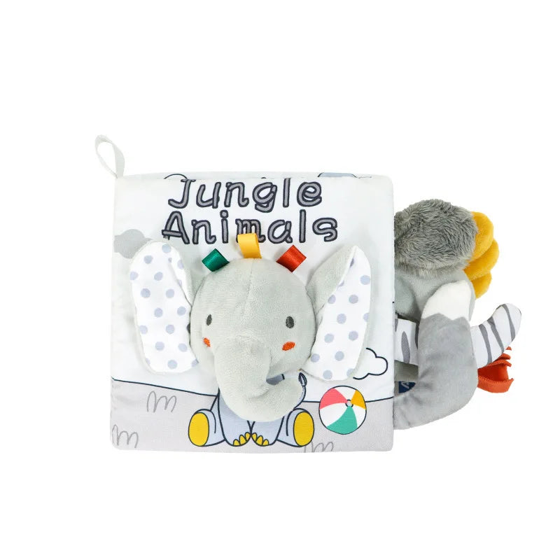 Libros suaves para bebés, juguetes 3D con tacto y sensación de tela arrugada, libros para bebés, niños, tacto y sensación arrugada, regalos para niños pequeños