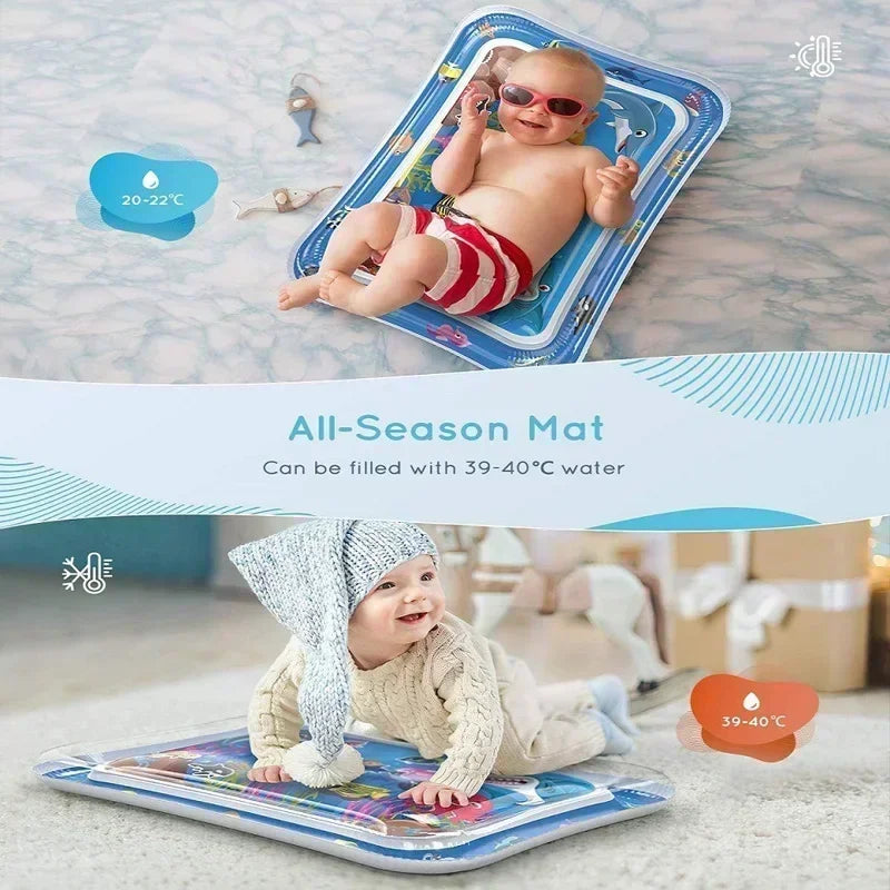 Estera de juego de agua para bebé, cojín inflable de PVC para tiempo de barriga infantil, almohadilla de agua para niños, juguetes de actividades de desarrollo de educación temprana
