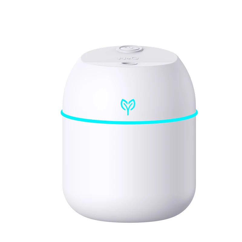 Humidificador de aire de 220ML, difusor de aroma de niebla fría, luz LED nocturna, protección contra apagado, Humidificador USB para el hogar y la Oficina