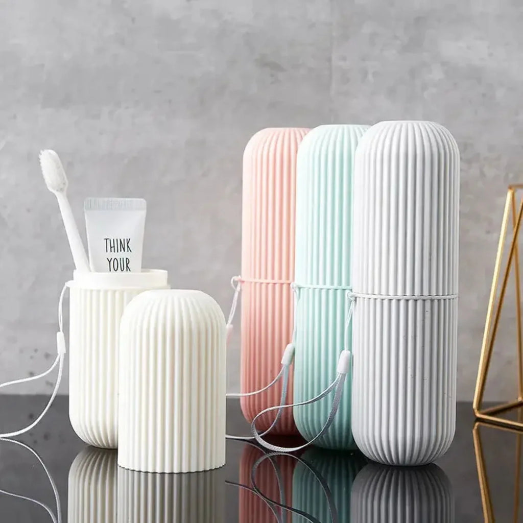 4 Uds. Caja protectora portátil para pasta de dientes, caja de almacenamiento para viaje y Camping, protege el cepillo de dientes de la suciedad y los daños