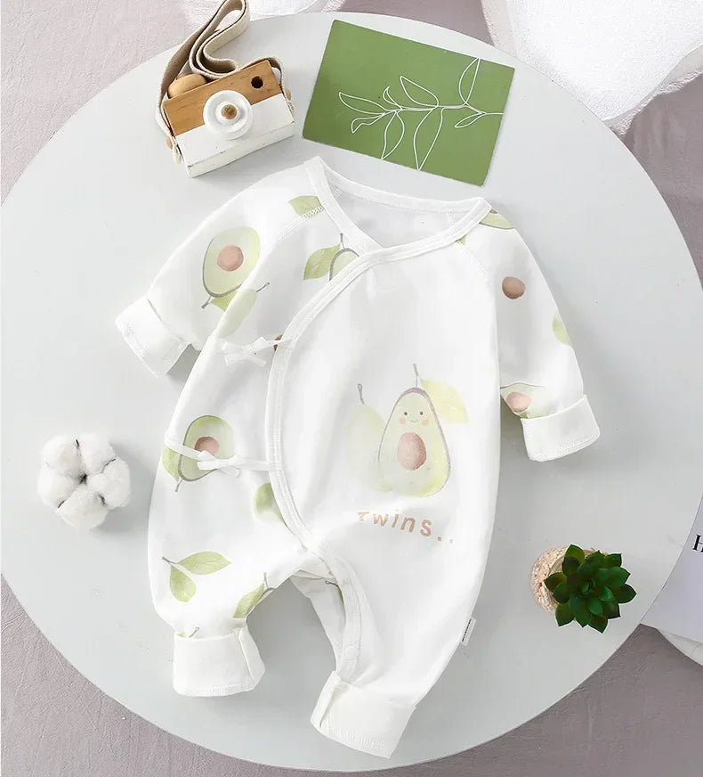 Ropa de otoño para niños recién nacidos, pelele sin hueso de algodón orgánico, ropa para gatear, mono de primavera y mono de una pieza para bebé