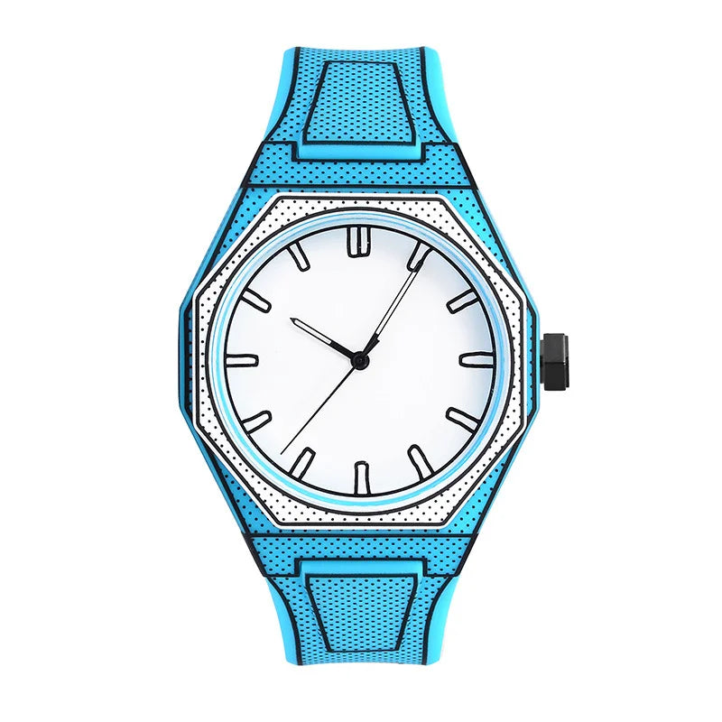 Reloj Deportivo para Hombre, Diseño Minimalista y Creativo Inspirado en el Anime, con Diseño de Gusano, Elegante y Duradero