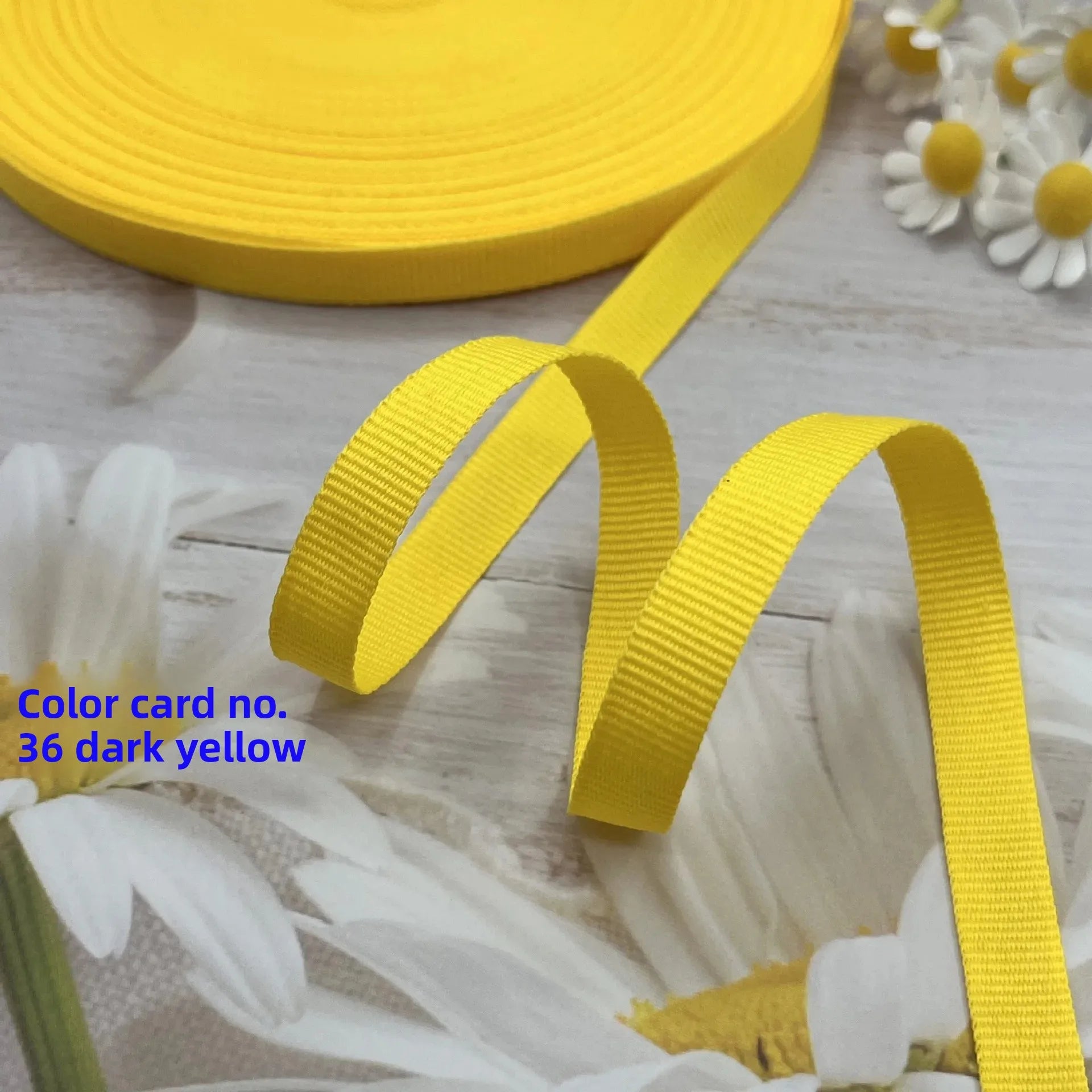 Cinta de encuadernación de borde de tejido liso de poliéster colorido, cinturón de tela de nailon, cinturón de lona con borde en rollo, corbatas para artículos para el hogar