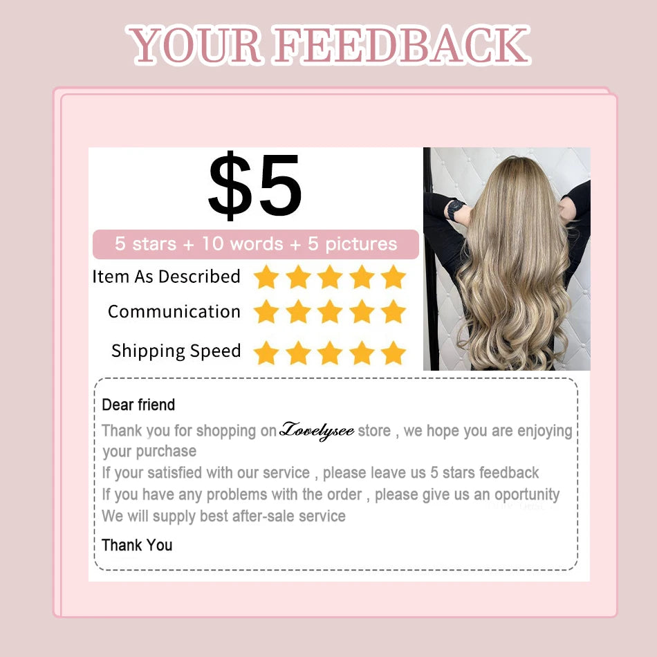 Lovelysee 3/4 media peluca de cabello humano con Clip en extensiones de cabello cabello Remy liso sedoso Color marrón suave 150% 180% peluca para mujeres