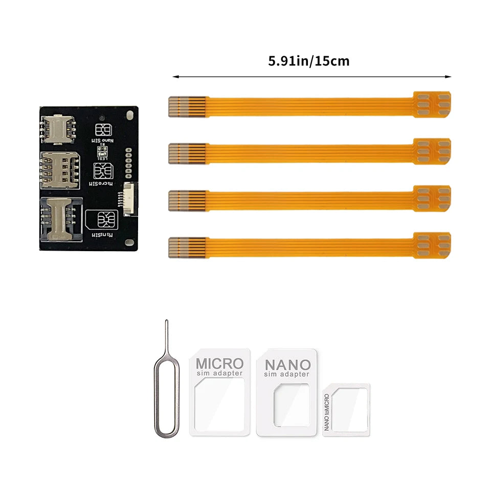 Herramientas de Activación de Nano SIM FPV, Convertidor a Tarjeta Inteligente, Extensión de Tarjeta IC para Kit Adaptador de Tarjeta Micro y Nano SIM