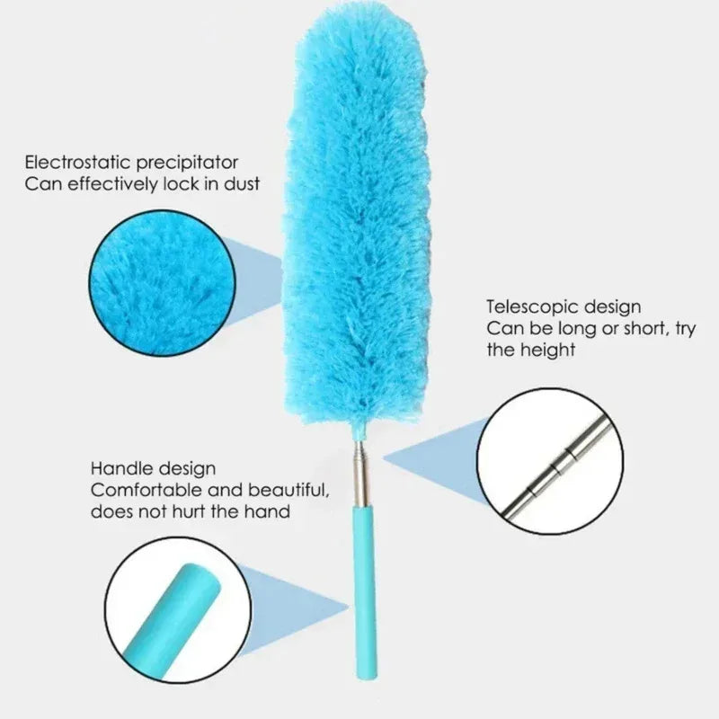 Plumero de limpieza ligero, cepillo de polvo Flexible, herramienta de limpieza del hogar para eliminación de huecos, 1/2 Uds.