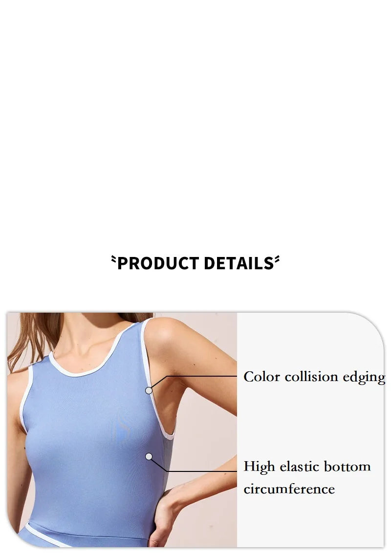 Vestidos de tenis y Golf para mujer, faldas pantalón falsas sin mangas de 2 piezas con pantalones cortos, vestido deportivo sin espalda, falda de bádminton de entrenamiento con cordones para mujer