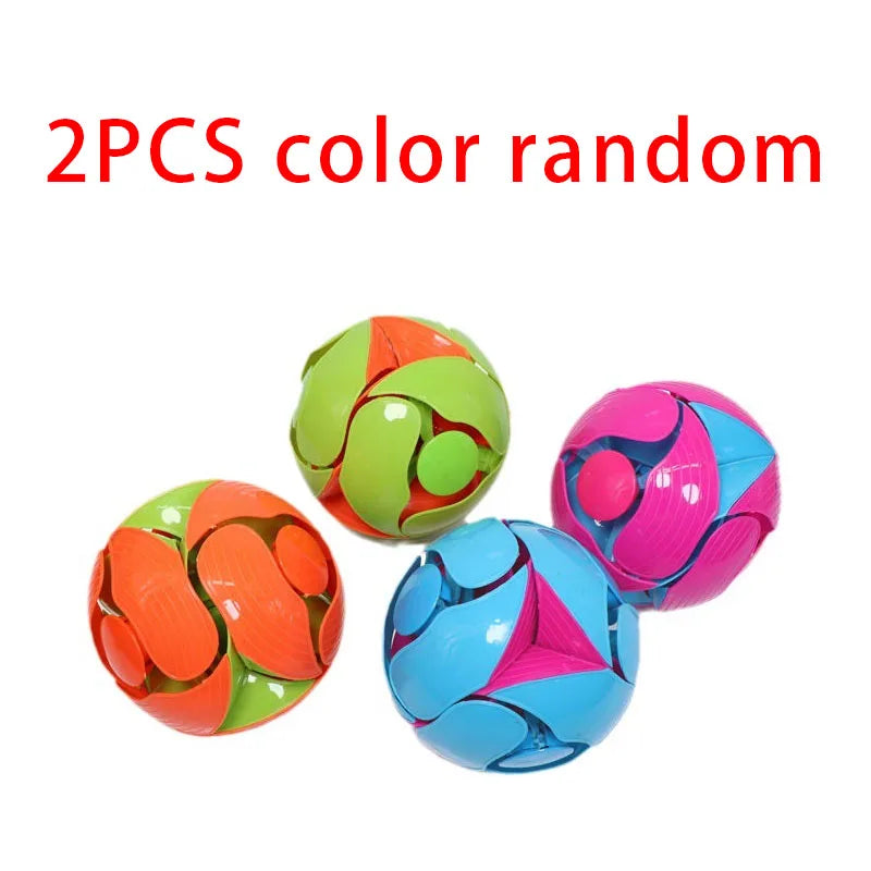 2 piezas de accesorios de plástico para reducir la presión para niños, pelota deformable de doble color, accesorios para reducir la presión entre padres e hijos