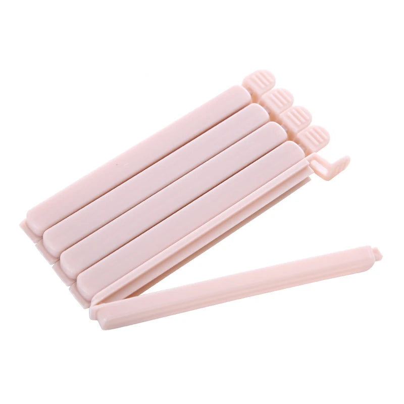 Abrazadera selladora de bolsas de alimentos de cocina de gran tamaño, Clip de sellado de aperitivos antihumedad, abrazadera de bolsa de plástico para almacenamiento de alimentos, 5 uds.