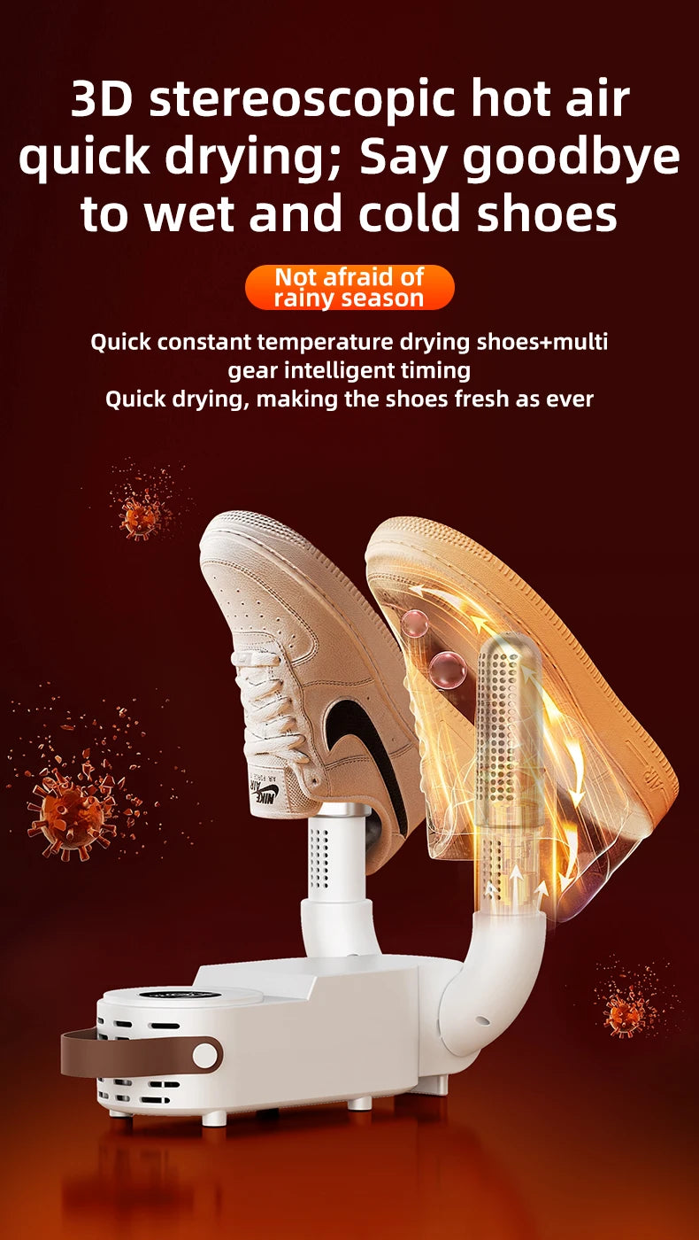 HOMEFISH Secador de zapatos eléctrico de estilo coreano 220 V - Calentador de calzado para desodorizar y esterilizar aparatos de uso doméstico