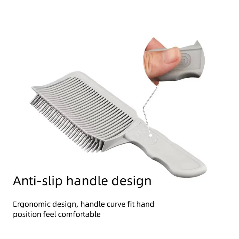 Peines de corte de pelo, peine de mezcla para peinar, peine plano de arco, peine de posicionamiento para hombre, herramientas de corte de pelo