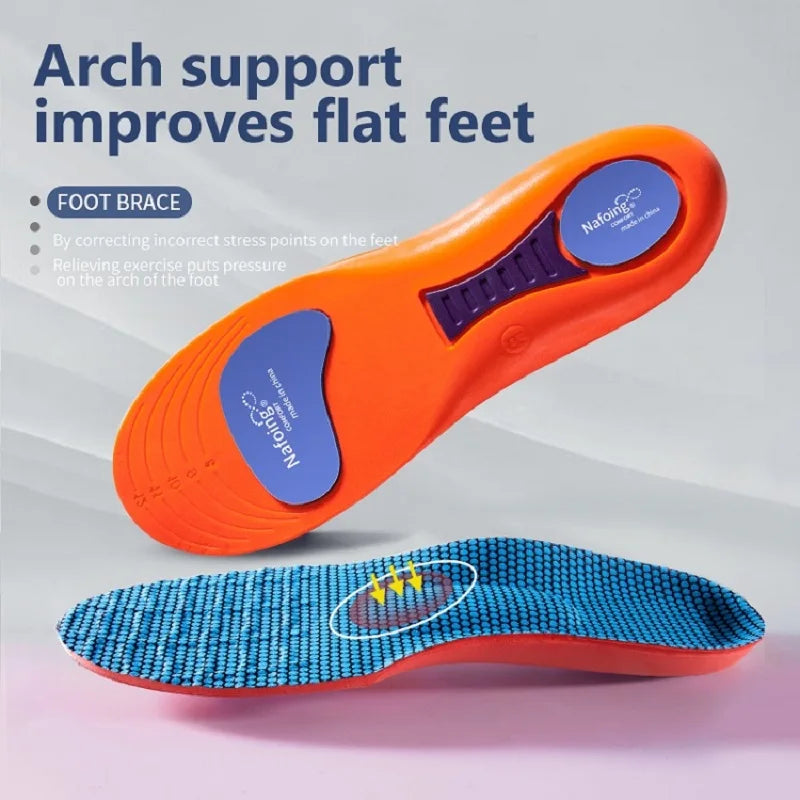 Plantillas ortopédicas deportivas para pies, hombres y mujeres, zapatos transpirables de EVA con absorción de impacto, plantilla para correr, baloncesto, almohadillas de cuidado deportivo