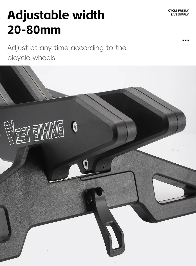 WEST BIKING-estante de estacionamiento para bicicleta, soporte Universal ajustable para bicicleta de montaña y carretera, soporte de estacionamiento para almacenamiento de bicicletas en interiores, accesorios para ciclismo