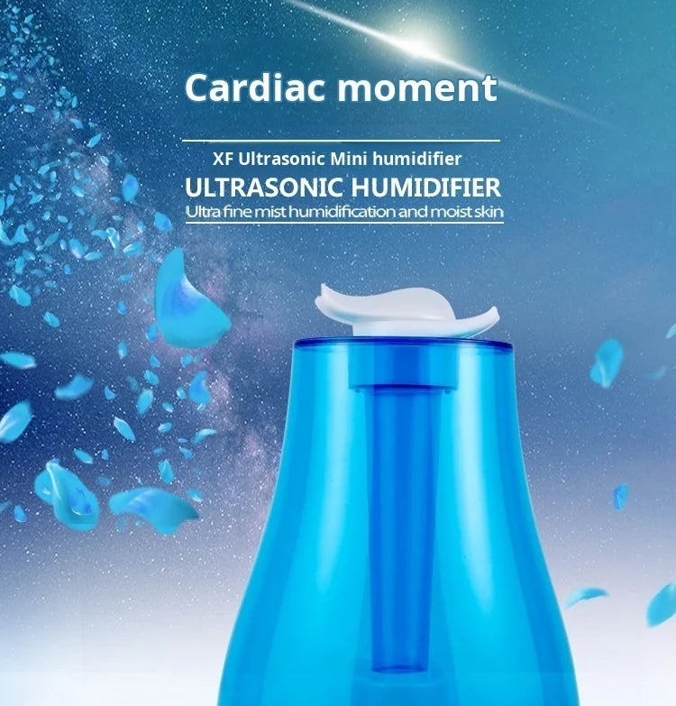 Humidificador de dormitorio para el hogar, difusor hidratante atomizador de gran volumen de niebla con doble pulverización, Mini purificador de aire aromático ultrasónico