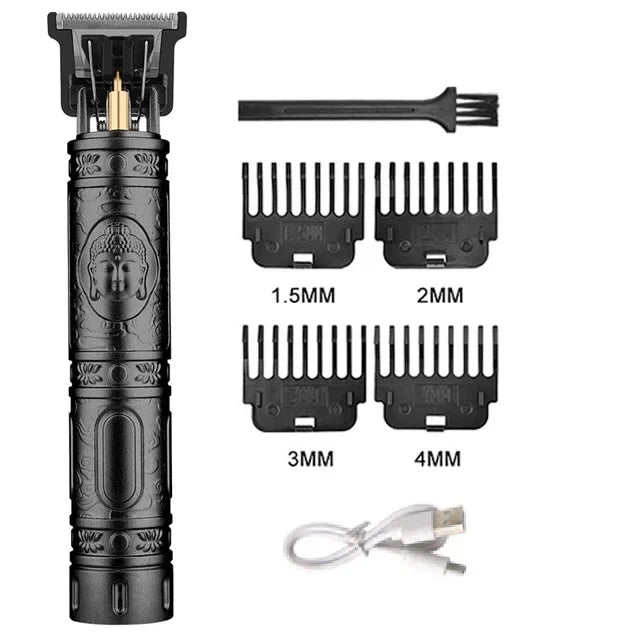Afeitadora eléctrica Vintage T9, cortadora de pelo inalámbrica para peluquero, cortadora de pelo con carga USB, cortadora de pelo portátil adecuada para hombres