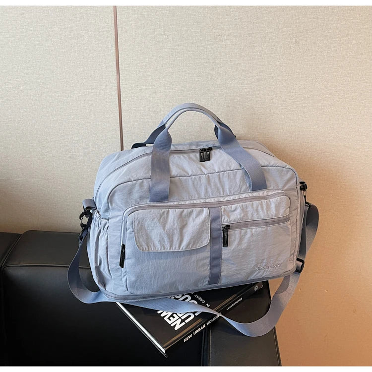 Bolsas de viaje Oxford con cremallera a la moda, bolsos sencillos de gran capacidad para mujer, gran oferta 20220, bolsas de viaje portátiles con hilo de coser