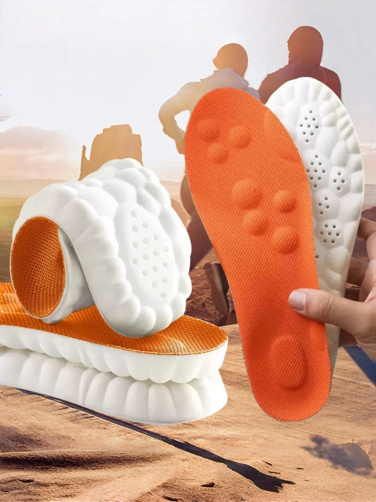 Plantillas deportivas de látex, almohadillas suaves para zapatos de alta elasticidad, desodorante ortopédico transpirable, cojín de absorción de impacto, plantilla de soporte para arco