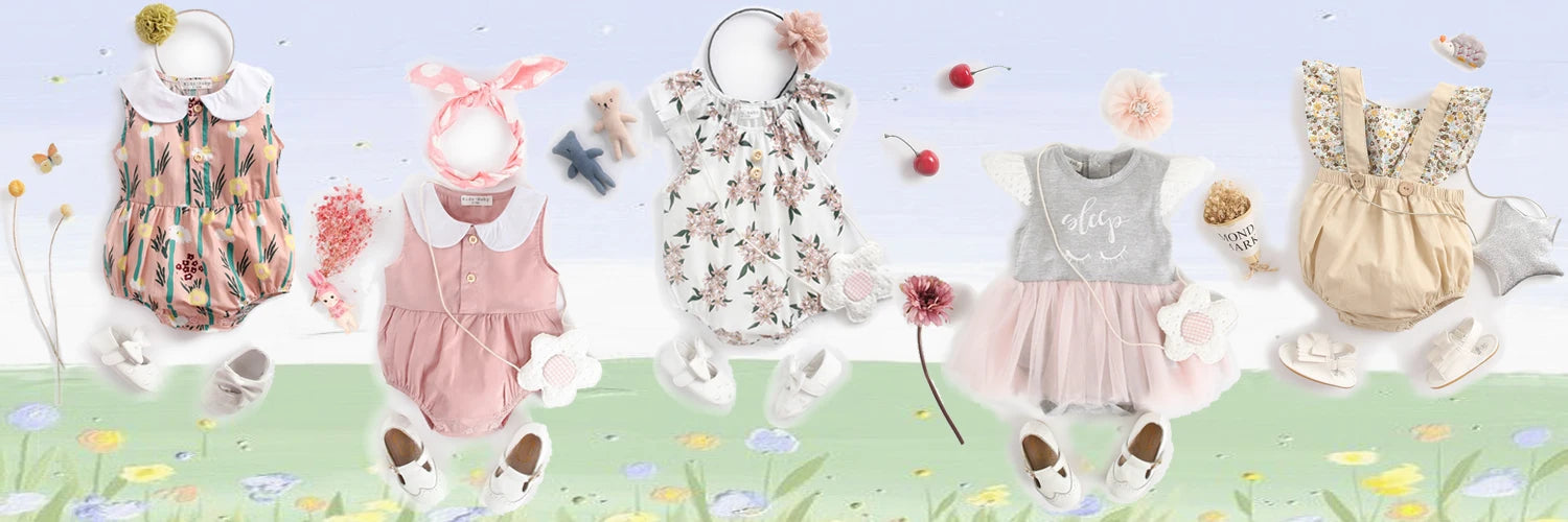 Sanlutoz Monos estampados para bebés y niñas, sin mangas, con estampado floral de verano
