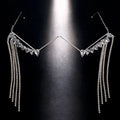 Montura de gafas con diamantes de imitación geométricos Rave para mujer, decoración facial, diseñador de lujo, marcos de joyería facial de cristal, sin lentes, 2023