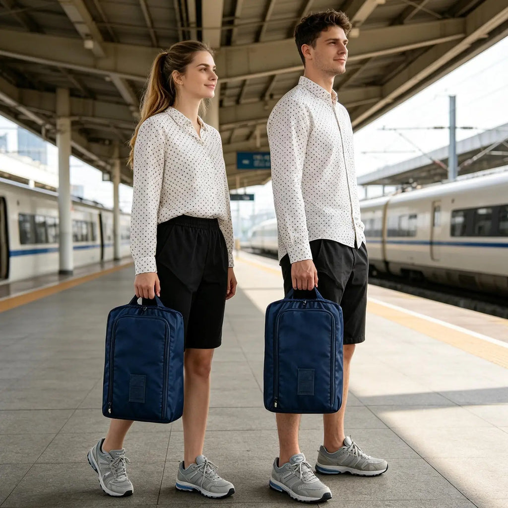 Bolsa de Viaje Plegable Impermeable para Zapatos, Bolsa de Almacenamiento Portátil para Ropa, Calcetines y Calzado Deportivo, Organizador para Viajes de Negocios y Equipaje
