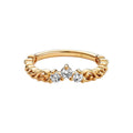 Anillo de Plata 925 con Corona y Corazón de Circonio Dorado para Mujer, Joyería Europea de Moda para Bodas y Fiestas, Regalo DIY