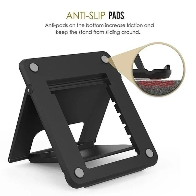 Soporte portátil de escritorio para teléfono móvil, Mini soporte de escritorio Universal, soporte ajustable para todos los teléfonos inteligentes, pantalla de tableta