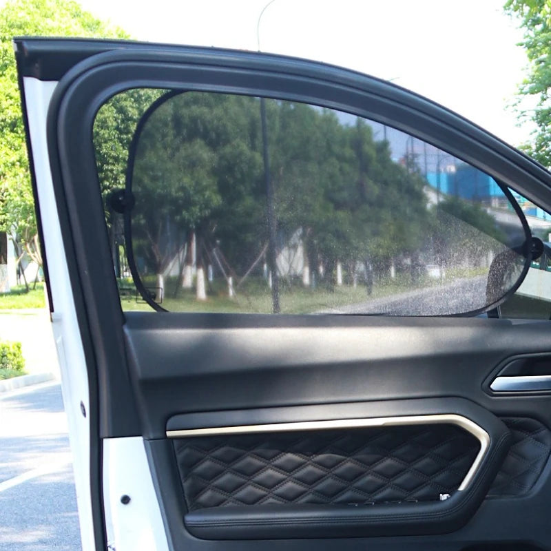 1-5 uds parasol para coche cortina de ventana lateral parasol para ventana trasera delantera verano bloqueo UV ventosa cortinas de protección solar para coche