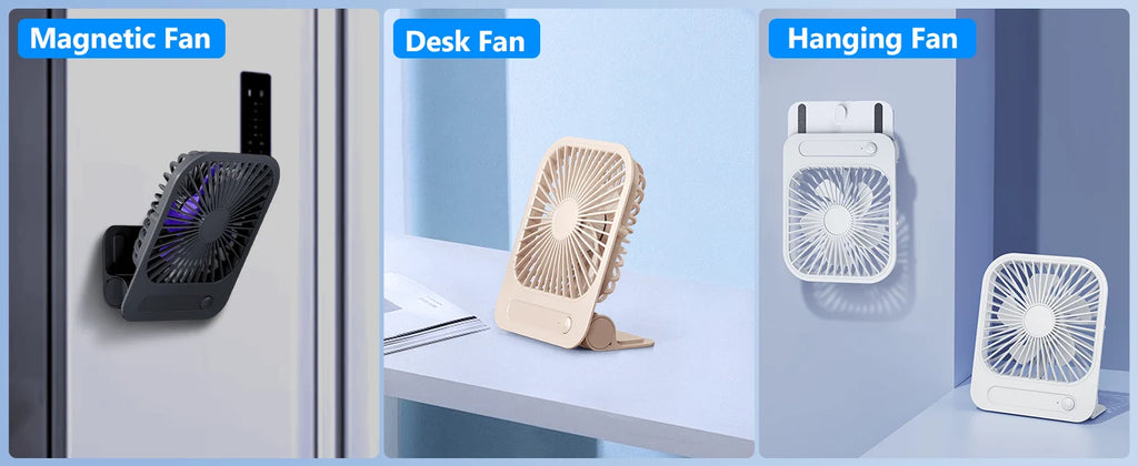 Potente ventilador de pared para inodoro Eary, recargable por Usb con ventilador de refrigeración magnético de viento de 1200mAh y 3 velocidades, ventilador de ventilación portátil para el hogar