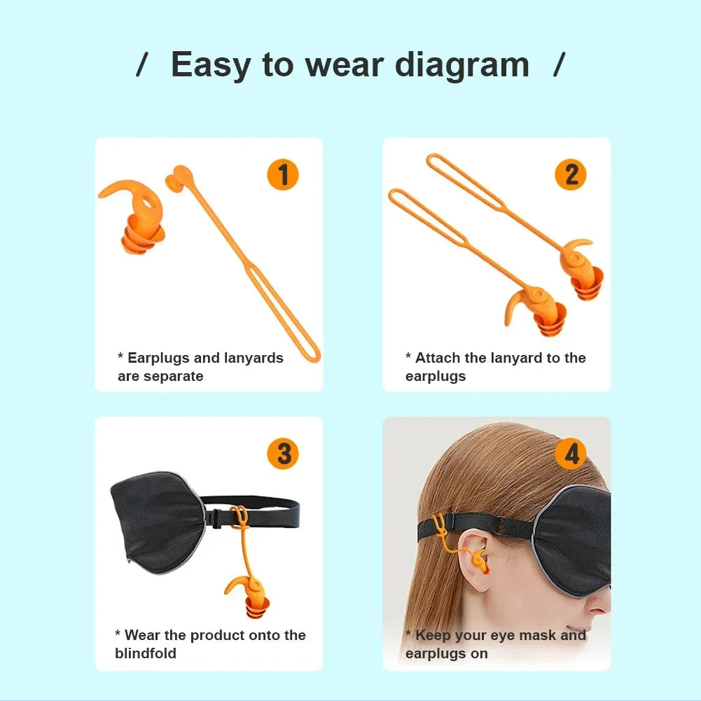 1 par/2 pares de tapones para los oídos para nadar, accesorios de silicona impermeables y antiruido para piscina, tapones para los oídos para natación, deportes acuáticos, tapones para los oídos para nadar