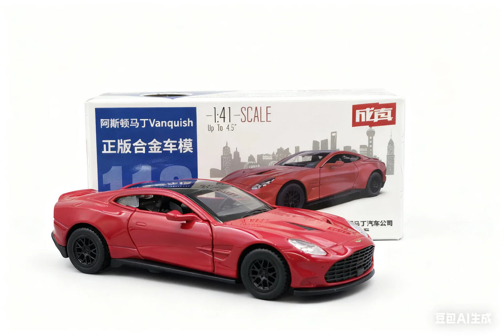 1/41 Aston Martin Vanquish coche de aleación fundido a presión y vehículos de juguete modelo de coche modelo a escala en miniatura coche de juguete para niños