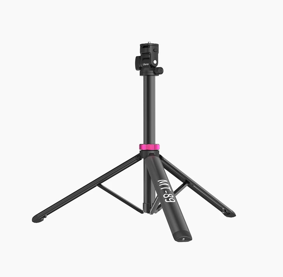Ulanzi MT-89 soporte de luz trípode extensible de 2M con placa de liberación rápida de 1/4 pulgadas soporte de zapata fría para cámara DSLR teléfono luz de vídeo micrófono