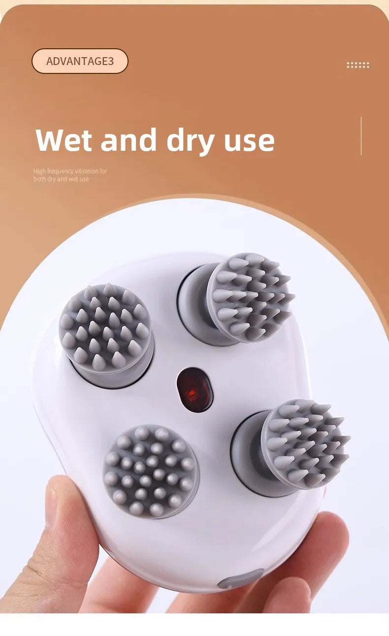 Masajeador Eléctrico para Gatos, Masajeador de Cabeza, Cuidado de la Salud, Relajación de Hombros y Cuello, Masaje de Tejido Profundo, Dispositivo Vibrador para el Cuero Cabelludo, Suministros para Mascotas