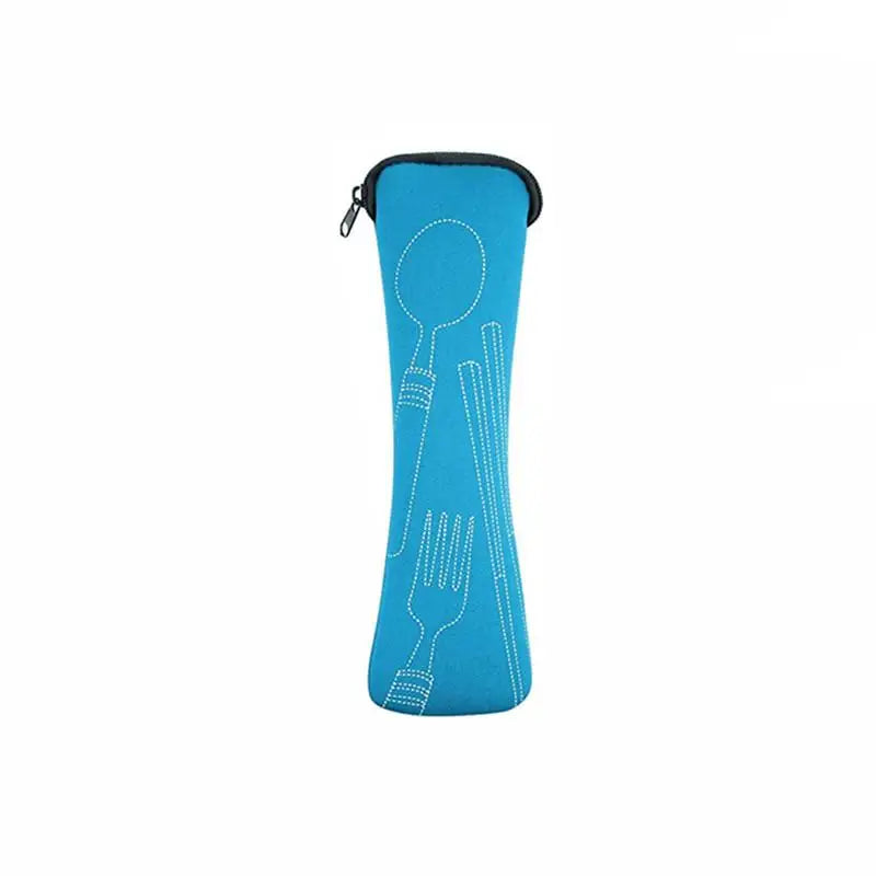 Bolsa para Cubiertos, Juego de Cubiertos Portátil para Viajes, Picnic, Embalaje de Tenedor, Bolsas de Almacenamiento para Cocina, Camping y Hogar (solo Bolsa)